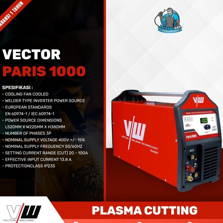 Unit mesin plasma cutting 100A jual vector red paris 1000 original