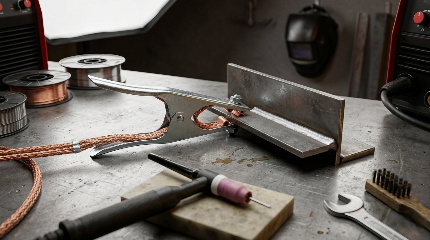 Gambar ini menampilkan jajaran produk stang massa las berkualitas tinggi dari Juraganlas.id, mulai dari kapasitas 300 Ampere hingga varian 800 Ampere heavy duty berbahan kuningan asli. Foto ini merepresentasikan layanan kami yang Jual Ground Clamp Terbaik tahun 2026 di Jakarta, yang dirancang khusus untuk memastikan hantaran arus listrik stabil, mencegah panas berlebih pada kabel massa, serta memberikan durabilitas maksimal bagi para profesional pengelasan di bengkel maupun industri fabrikasi besar.