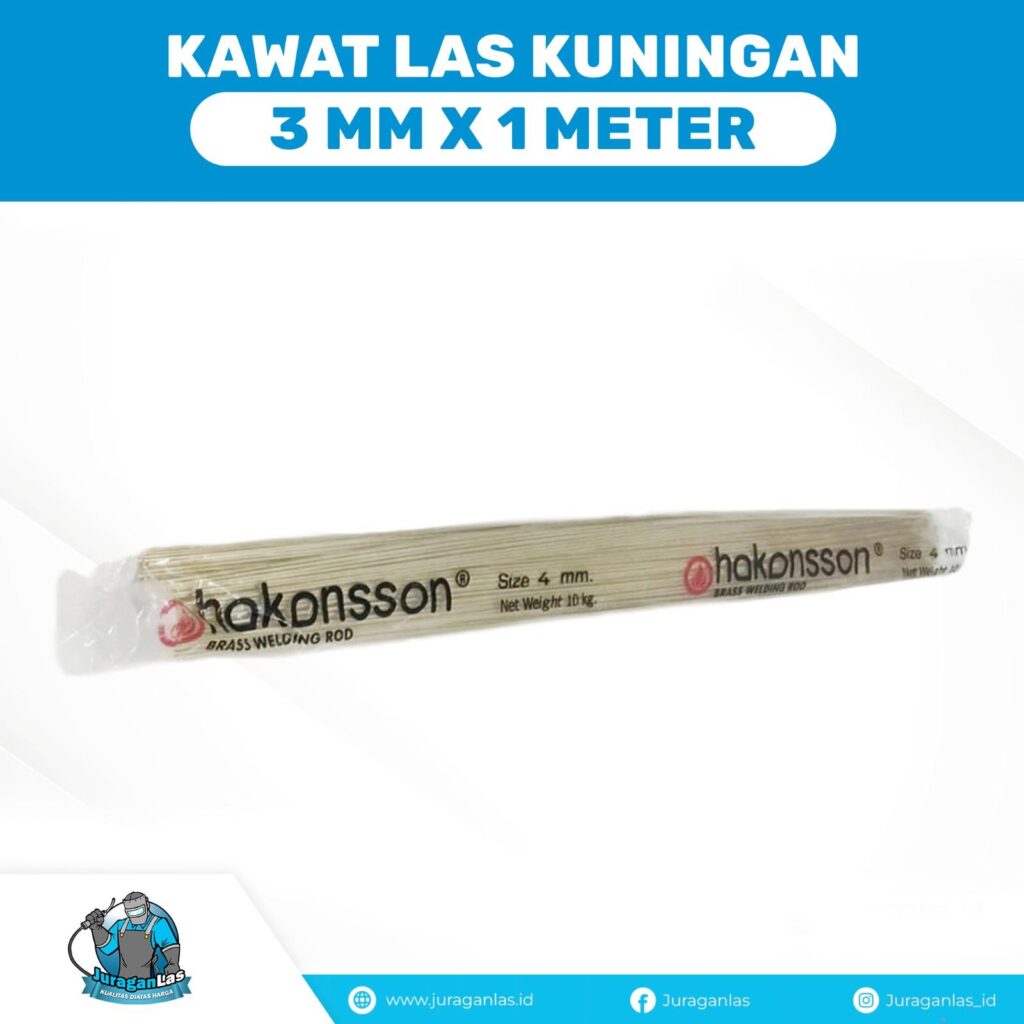 Jual kawat las kuningan batang diameter 3.0 mm