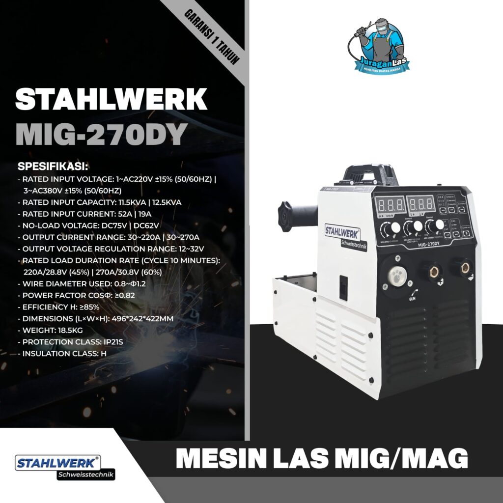 Spesifikasi lengkap Stahlwerk MIG-270DY